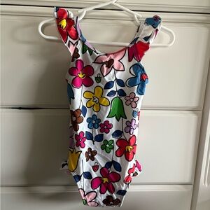 Hanna Andersson Multicolor Floral Kids Swim One Piece